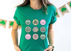 Retro St Patricks Smiley Clover Disco Shirt,Saint Patricks Day Shirt,Saint Patricks Day Shirt,St Patricks Smiley ShirtKi
