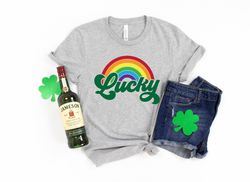 Shamrock Shirt,St Patricks Day Shirt,Lucky Shirt,Rainbow Shirt,Lucky Me Shirt,Irish Shirt,Watercolor Shirt,Kiss Me Shirt
