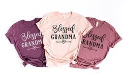 Blessed Grandma Shirt,Blessed Nana Shirt, Mom Life Shirt, Mother T-Shirt, Blessed Gigi Shirt,Cute Mom Gift, Mothers Day