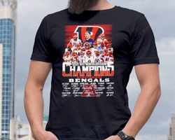 Cincinnati Bengals 2021 AFC North Division Champions Signatures T-Shirt