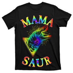 Tie Dye Mama Saur Mamasaurus T-Rex Dinosaur T-Shirt