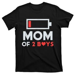 Mom of 2Boys from Son to mom for Mothers Day Birthday T-Shirt