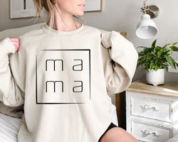 MAMA Sweatshirt, Mom Life Sweatshirt, Mothers Day Sweatshirt, Birthday Gift for Mom, Mom Sweatshirt, New Mom Hoodie, Chr