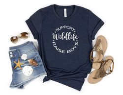 Support Wildlife Shirt, Wildlife Lover Shirt, Mom Shirt With Saying, Mom of Boys T-shirt, Funny Mom Gift, Mothers Day Gi