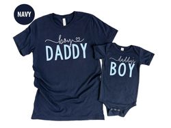 Boy Daddy Daddys Boy Matching Father and Son Shirts, Daddy and Baby Shirts, Daddys Boy Shirt, Father Son Shirt