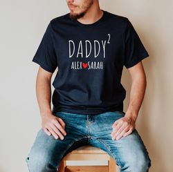 Daddy Shirt With Kids Name, Fathers Day Shirt, Announcement Shirt for Daddy, Father Shirt, Gift for Daddy, Fathers Day G