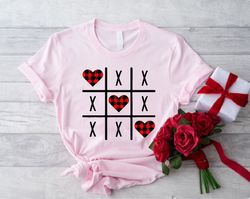 Tic Tac Toe Valentine Shirt, Funny Valentine Gift, XOXO Valentine Shirt, Valentines Day Shirt for Women and Girls, Girlf