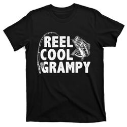 Vintage Reel Cool Grampy Loves Fishing Mothers Day T-Shirt