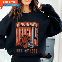 Groovy Cincinnati Bengals Shirt, Vintage Cincinnati 1967 Football Sweatshirt Hoodie 1