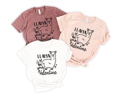 valentines day shirt, llama be your valentines day shirt, gift for valentines day, funny gift for her, cute for valentin