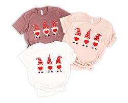 Gnomies With Heart, Valentines Day Gnomes Shirt, Valentines Couple Shirt,Heart Shirt,Cute Valentine Shirt,Valentine Gift