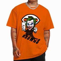Joker Smile Cleveland Browns T-Shirt - Cruel Ball