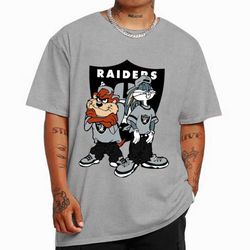 Looney Tunes Bugs And Taz Las Vegas Raiders T-Shirt - Cruel Ball