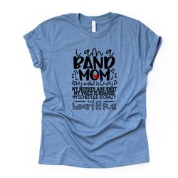 Proud Band Mom, Empty Wallet, Nerves Are Shot Design on premium Bella  Canvas unisex shirt, 3 color choices, 3x band mom