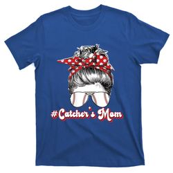 Baseball Catchers Mom Proud Mother Of A Baseball Catcher Gift T-Shirt
