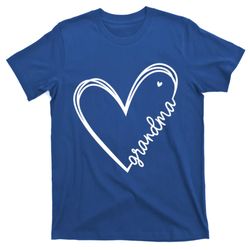 Grandma Heart For Christmas MotherS Day Birthdays Gift T-Shirt