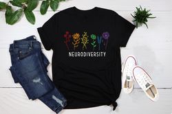 Neurodiversity Shirt, Autism Acceptance,Autism Awareness Shirt,Autism Mom Shirt,Autistic Pride Tee,Autism Shirt,Rainbow