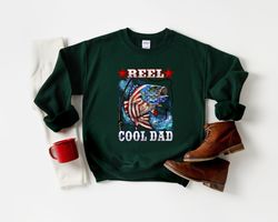 reel cool dad tshirt, american flag dad shirt, fathers day gift, fishing dad shirt, fishing father gift, dad gift, fathe