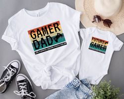 gamer dad shirt, father and baby gaming matching shirt, future gamer onesie, new dad shirt, fathers day shirt, funny fat