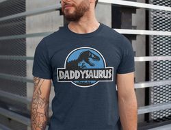Daddysaurus Shirt Fathers Day Gifts, Daddy Saurus Funny Fathers Day Dinosaur Shirt for Dad