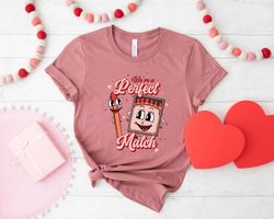 Valentines Day We Are Perfect Match For Women Tee  Tshirt , Valentine Gift Heart Love Mama Dady Coffee Birthday Nurse Ma