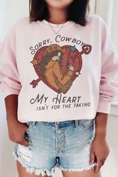 Horse Valentine Sweatshirt Heart Sweatshirt Cowboy Valentine Sweatshirt Western Sweatshirt Valentines Sweater Funny Vale