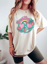 Comfort Colors Valentines Day Shirt, Groovy Valentines Shirts Gift for Her, Love is Cool TShirt, Womens Hippie Boho Shir