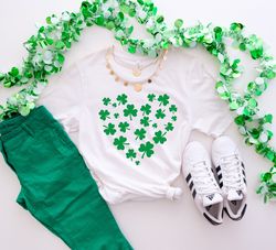 Shamrock Heart T-shirt, Saint Patricks Day Shirt 1