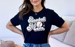 Baseball Mom Shirt, Proud Mom Shirt, Sports Mom Tee, Baseball Fan Gift Team Spirit Shirt, Athletic Mom Tee, Baseball Mom