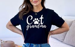 Grandma Cat Tshirt, Grandma Cat Mom Days Tee, Cat Loving Grandma Tshirt, Mom Days Cat Tee, Grandma Cat Gift Tee