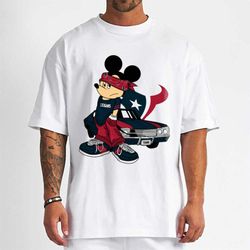 Mickey Gangster And Car Houston Texans T-Shirt - Cruel Ball