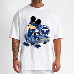 Mickey Gangster And Car Tennessee Titans T-Shirt - Cruel Ball