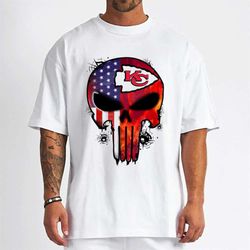 Punisher Skull Kansas City Chiefs T-Shirt - Cruel Ball
