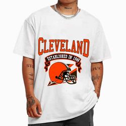 Vintage Football Team Cleveland Browns Established In 1946 T-Shirt - Cruel Ball