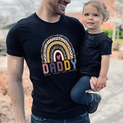 Daddy Do We It All, Daddy Rainbow Shirt, Fathers Day Shirt, Gift For Dad, Dad Shirt, New Dad Gift, Gift for Grandpa, Fat