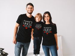 Auntie Shirt, Baby Announcement Shirt, Promoted to Aunt Shirt, Promoted to Uncle Tee, New Parents Tee, Pregnancy Reveal