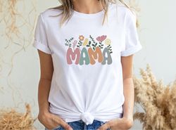 Retro Mama Floral Shirt, Mothers Day Shirt, Floral Mama Shirt, Retro Mama Flower Shirt, Mommy Shirt, Boho Mama Tee, Tren