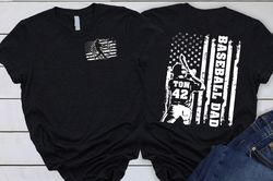 Personalized Baseball Dad Shirt, Baseball Gifts for Men, Gift for Dad, Personalized Dad Shirt, Fathers Day Gift, Fathers