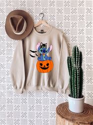 Halloween Sweatshirt Vintage, Stitch Halloween Sweatshirt, Retro Halloween Sweatshirt, Halloween Matching Sweatshirts,Ha