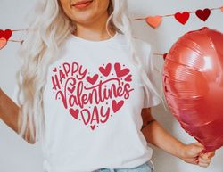Happy Valentines Day Heart Shirt, Valentines Day Shirt, Funny Valentine Shirt, Valentines Day Gift, Happy Valentines Day