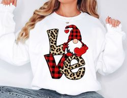 Love Gnome Sweatshirt, Gnome Valentine Sweater, Valentines Day Sweatshirt, Valentines Day Gift, Happy Valentines Day Swe