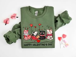 Meowy Valentine Shirt, Valentines Cat Sweatshirt, Happy Valentines, Cat Lover Shirt, Valentines Gift, Gifts For Cat Love