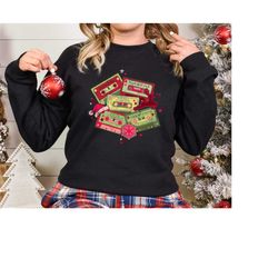 Christmas Cassette Shirt, Christmas 90s Shirt, Christmas Retro Shirt, Christmas Sweatshirt, Christmas Music Shirt, Casse