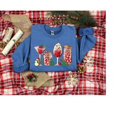 Christmas Shirt, Christmas Vine Shirt, Christmas Snowman Shirt, Christmas Gift, Christmas Drink Shirt, Women Christmas S