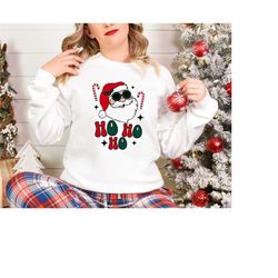 Christmas Shirt, Ho Ho Ho Sweatshirt, Winter Clothing, Christmas Gift, Holiday Sweatshirt, Funny Christmas Sweater, Sant