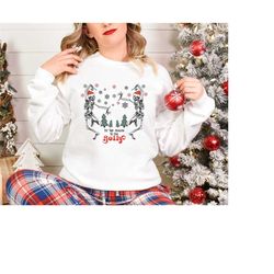 Christmas Shirt, Tis The Season To Be Jolly, Christmas Skeleton Shirt, Dancing Skeleton Sweatshirt, Christmas Gift, Chri