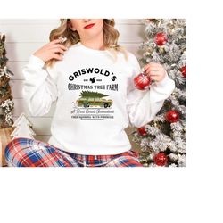 Christmas Tree Farm Sweatshirt, Vintage Griswolds Tree Farm Since 1989 Sweatshirt, Christmas Family Sweatshirt, iPrinta