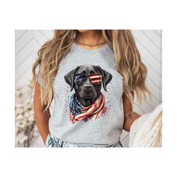 Patriotic Dog Shirt, American Dog TShirt, 4th Of July Dog Shirt, Patriotic Labrador Shirt, American Dog Tee, America Dog
