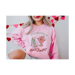 Teacher Valentine's Day Sweatshirt Valentine Teacher Shirt XOXO Teaching Sweethearts Gift for Teacher Valentine Card Ret