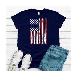 USA Baseball Flag, Premium Soft Unisex Tee, Plus Available, Independence Day Baseball Shirt, 4th Of July Shirt, Independ